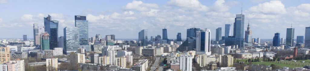 Panorama centrum Warszawy